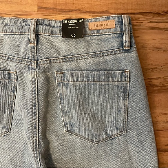 BLANK NYC Madison Crop Distressed Women’s Light Wash Jeans - Picture 13 of 16